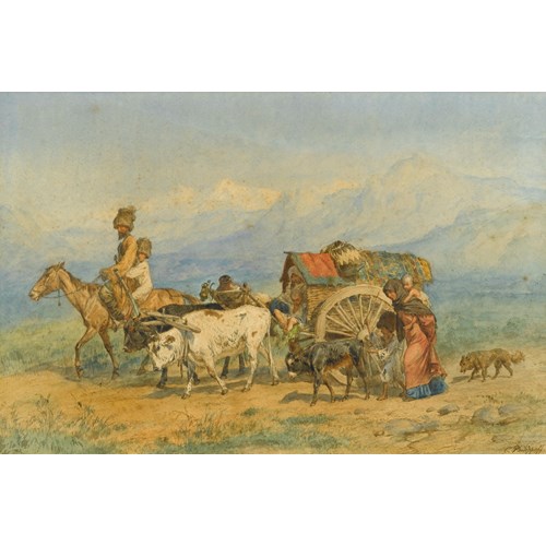 Travellers in a Caucasian Landscape